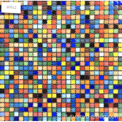 Mosaico di vetro colorato dolce della caramella